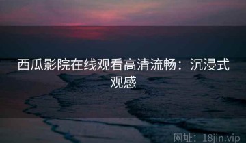 西瓜影院在线观看高清流畅：沉浸式观感