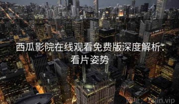 西瓜影院在线观看免费版深度解析：看片姿势