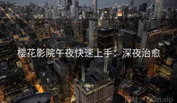 樱花影院午夜快速上手：深夜治愈